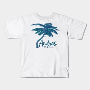 Andros, The Bahamas Palm Tree Kids T-Shirt